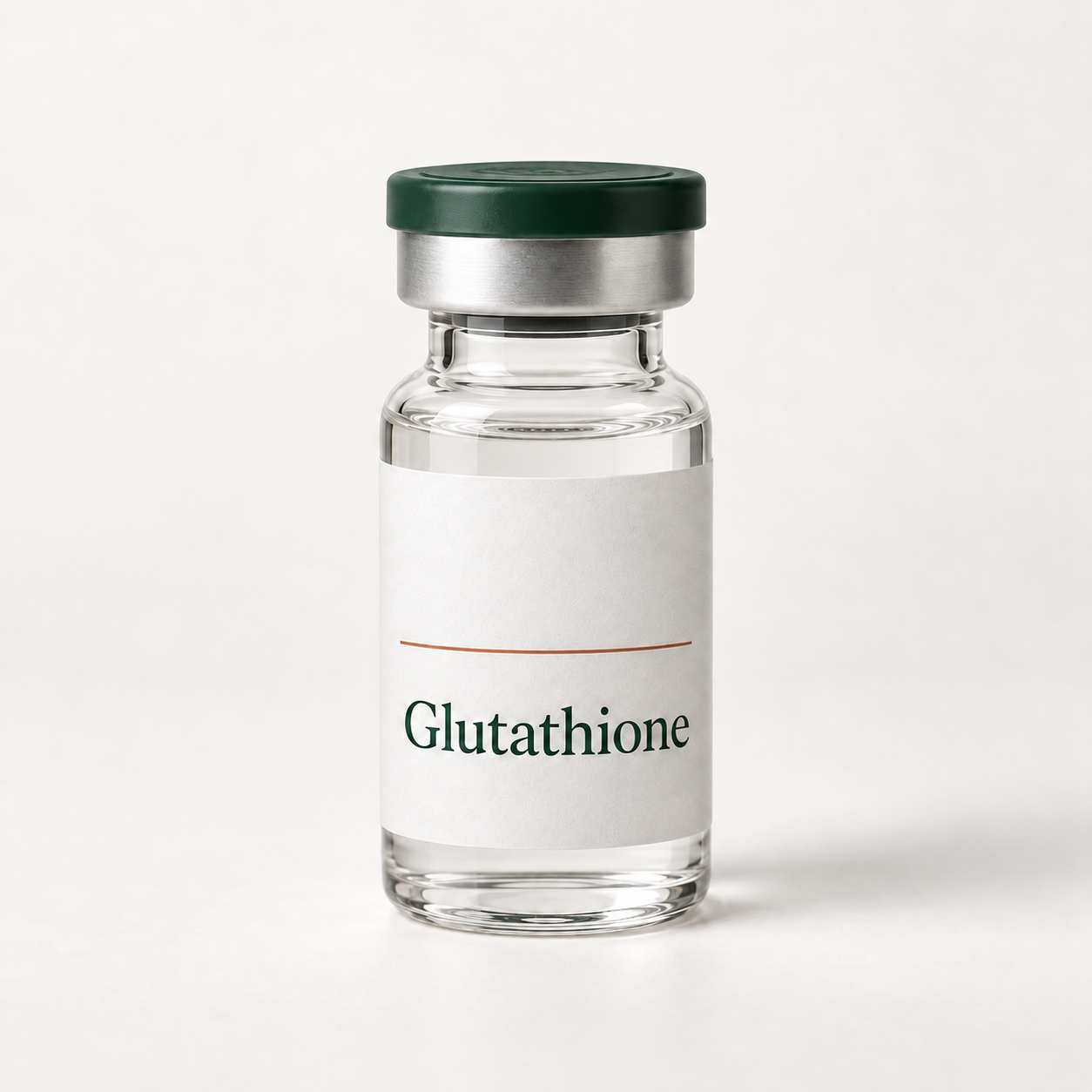 Illustrative unbranded glutathione vial